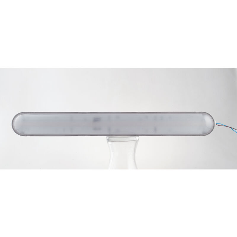 foto del prodotto intec plafoniera stagna nautilus argento in policarbonato 40w 4000k luce naturale ip65 118cm. argento