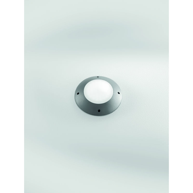 foto del prodotto intec segnapassi led per esterno ground 12w con switch luce calda e naturale 21 cm. antracite