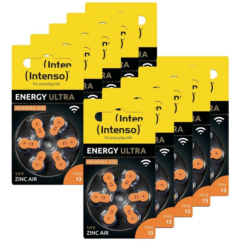 foto del prodotto intenso batteria non ricaricabile per apparecchio acustico pr48 13 1.45 v 60 pz. 230 mah zinco aria 7504426mp
