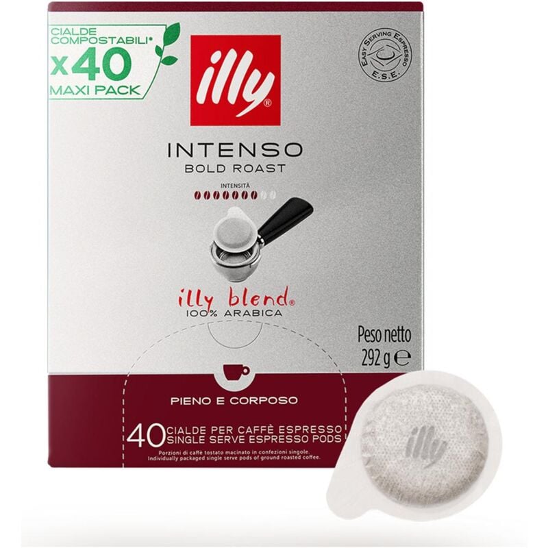 foto del prodotto intenso cialde caff medium dark roast 40 pz illy