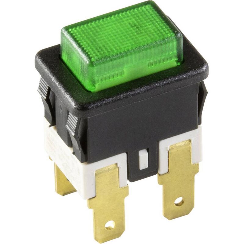 foto del prodotto inter b r interb r 3635 250.22 3635 250.22 interuttore a pressione 250 v 16 a 1 x off on permanente verde 1 pz.
