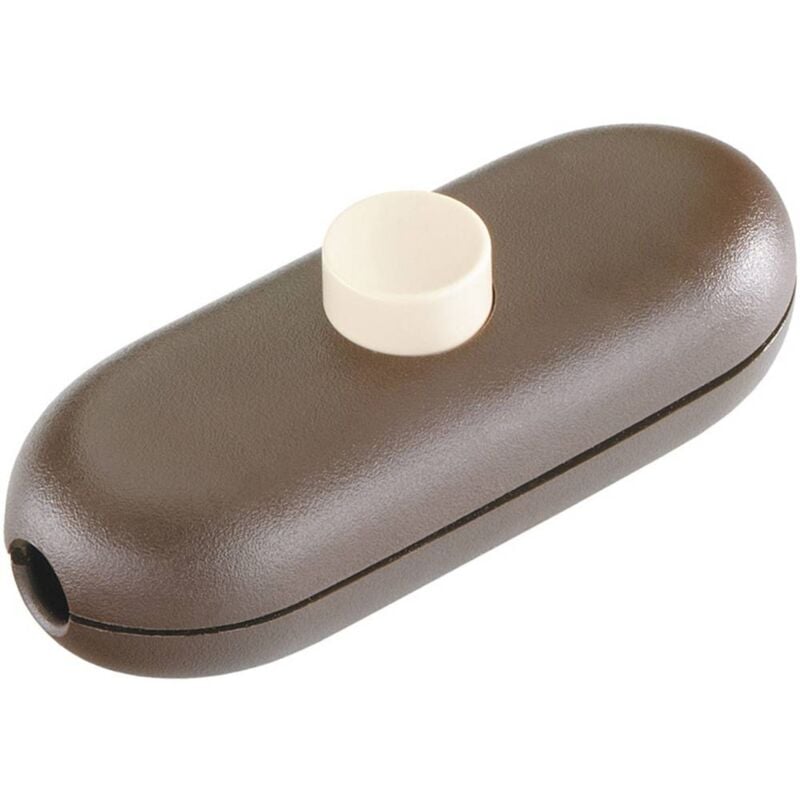 foto del prodotto inter b r interb r interruttore a filo passante marrone, beige 1 x off on 2 a 1 pz.
