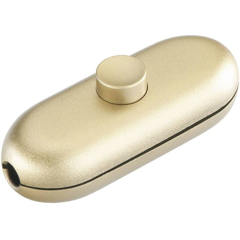 foto del prodotto interb r interruttore a filo passante oro 1 x off on 2 a 1 pz.