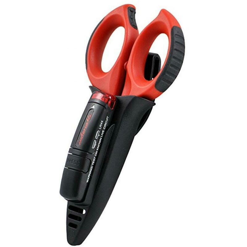 foto del prodotto intercable forbice per elettricisti con rilevatore di tensione 3 in 1