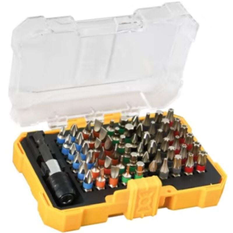 foto del prodotto intercable - kit di bit con avvitatore manuale 61pz giallo - 7114630