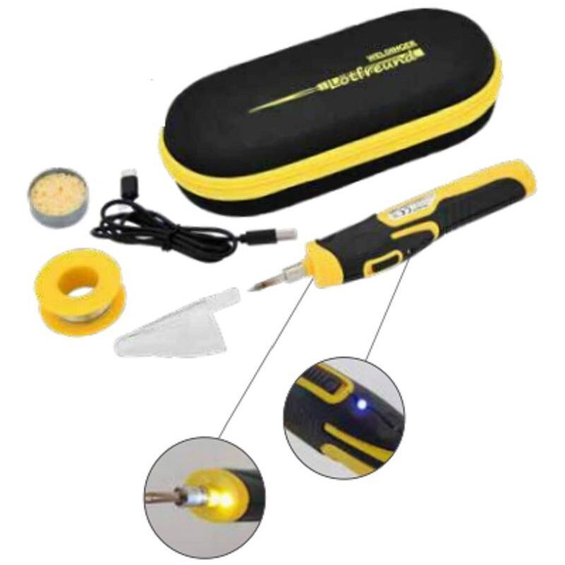 foto del prodotto intercable set saldatore a batteria con softbox 7150950