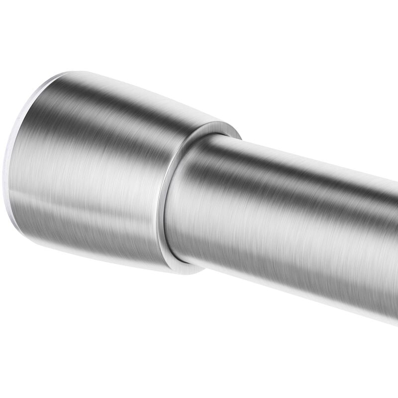 foto del prodotto interdesign idesign asta per tenda da doccia 78570, asta corta in acciaio inossidabile senza perforazione, moderna asta telescopica per tenda da