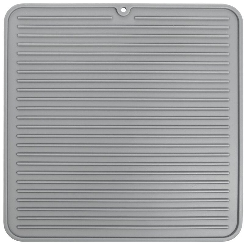 foto del prodotto interdesign idesign lineo tappetino essiccatore, medio, plastica, grigio, 30.5x30.5x30.5 cm