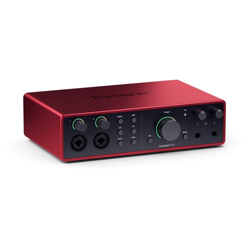 foto del prodotto interfaccia audio focusrite scarlett 16i16 gen4 red