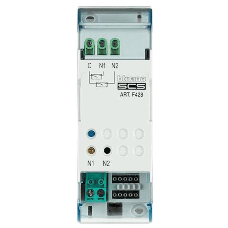 foto del prodotto interfaccia bticino di comando per 2 contatti indipendenti f428