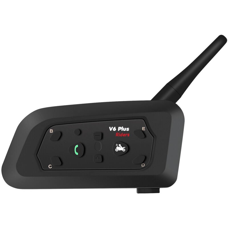 foto del prodotto interfono per moto, interfono per casco da moto bluetooth v6 1500 m 850 mah 6 cuffie per motociclisti per la guida, casco da motoslitta impermeabile