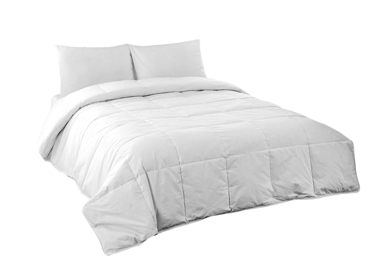 foto del prodotto interno piumino antiacaro piumone letto invernale anallergico 300gr bianco lavabile matrimoniale invernale