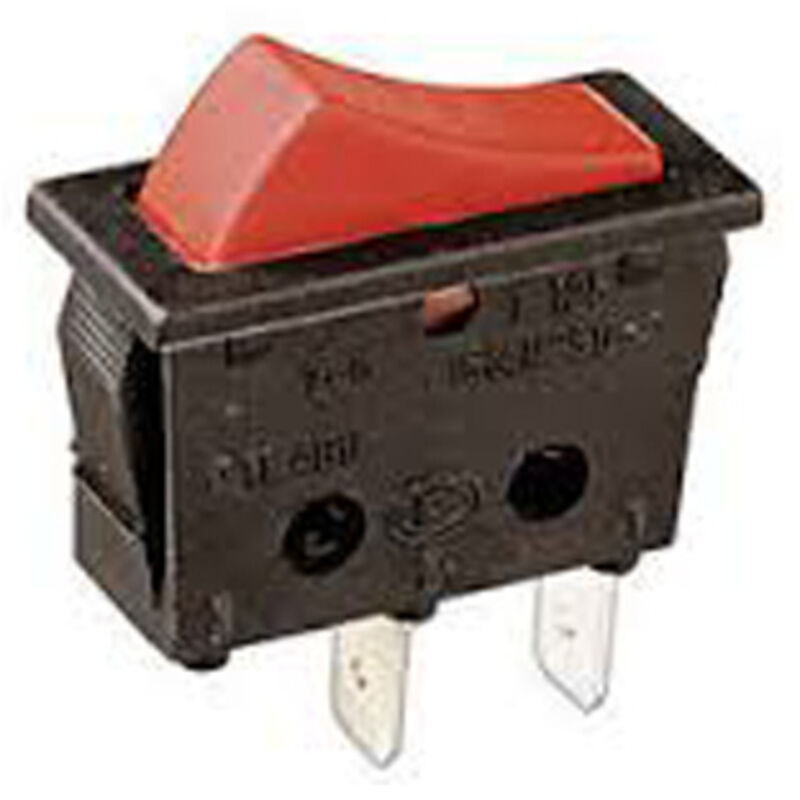 foto del prodotto interruttore 11.400.i/nr unipolare on-off faston 16a/250v electro dh colore nero e rosso 8430552016365