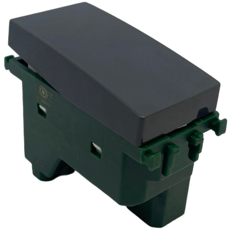 foto del prodotto interruttore 16a 250v vimar plana nero compatibile