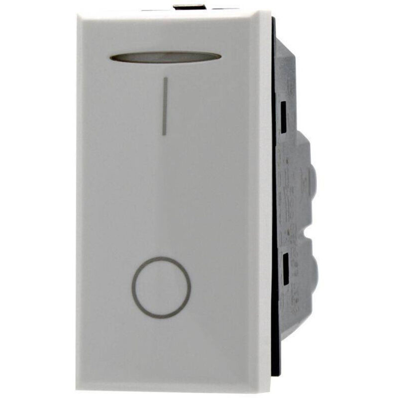 foto del prodotto interruttore 2p 16a bipolare 0-1 bianco compatibile con bticino axolute - - trade shop traesio