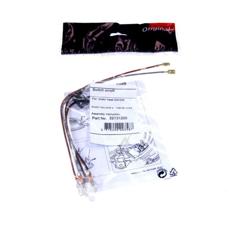 foto del prodotto interruttore a 2 pole per pulitore non vacuum nilfisk advance 22131200