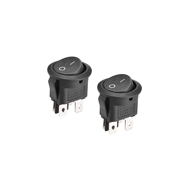 foto del prodotto interruttore a bilanciere per barca rotondo 4 pin on off ac 250 v 6 a 125 v 10 a 2 pezzi