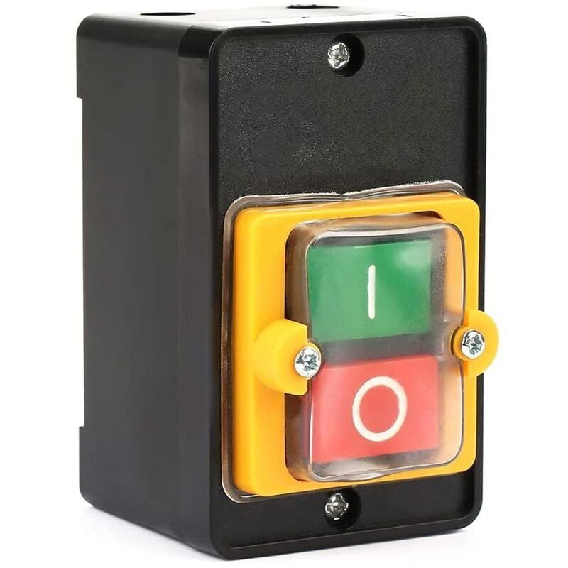 foto del prodotto interruttore a pulsante, ac 220v 380v 10a impermeabile interruttore a pulsante di controllo dell alimentazione pulsante di accensione spegnimento