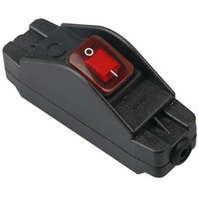 foto del prodotto interruttore a pulsante in linea ip65 30a 220v color pomodoro impermeabile lablanc