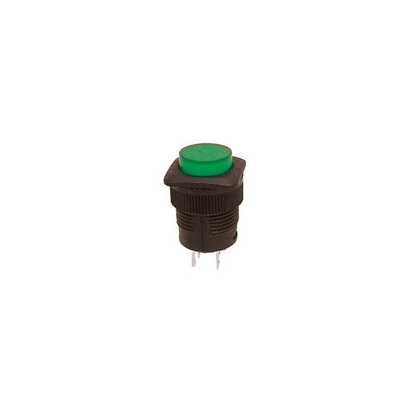 foto del prodotto interruttore a pulsante off on con led verde