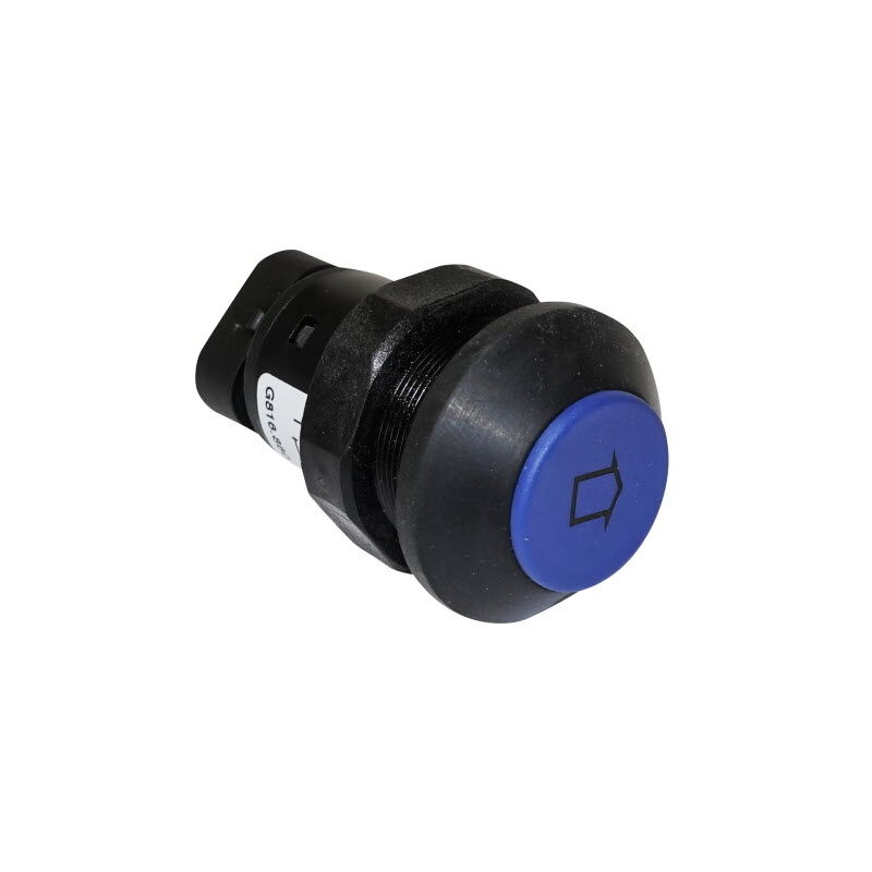foto del prodotto interruttore a pulsante pneutron blu