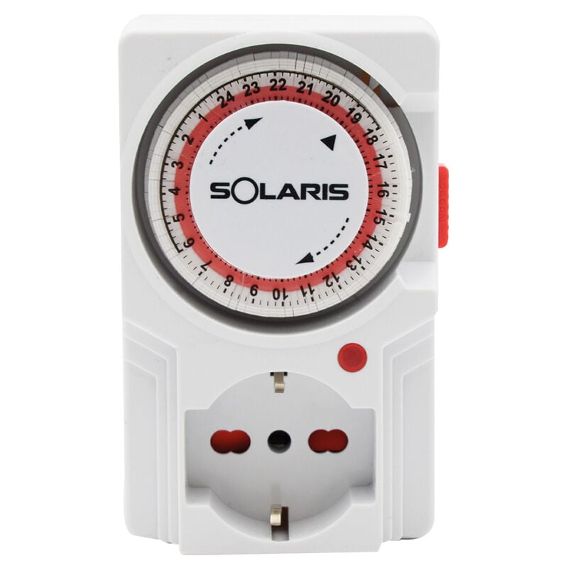 foto del prodotto interruttore a spina universale unistar 24h 3500w spina 16a idrhaus