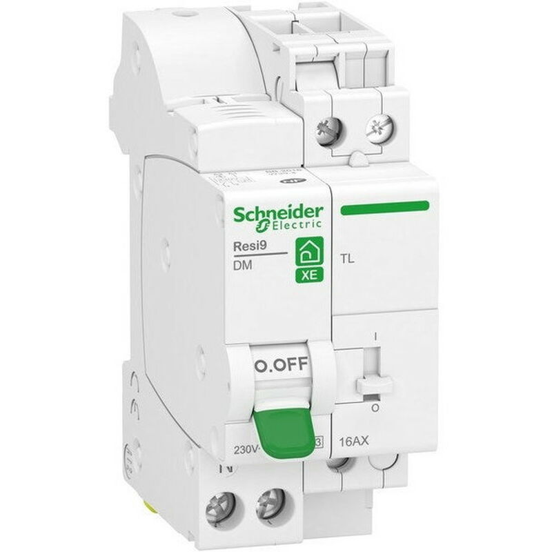 foto del prodotto interruttore ad impulsi con interruttore automatico di fase e neutro rimovibile 16a schneider electric