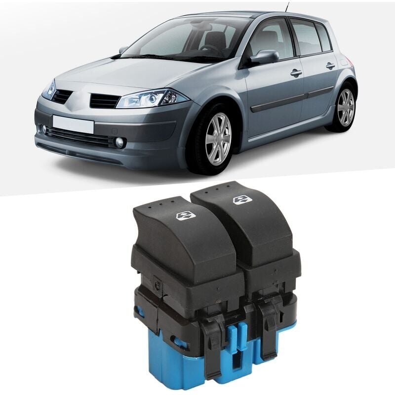 foto del prodotto interruttore alzacristalli elettrico qimeitech per megane 2 grand scenic 2, pulsante di controllo 8200107772