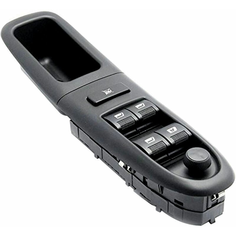 foto del prodotto interruttore alzacristallo elettronico anteriore sinistro 6554cf di ricambio per peugeot 406 8b 1995 2004 nero