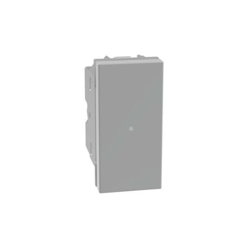 foto del prodotto interruttore assiale bticino matixgo 1p 10ax illuminabile grigio jg4051