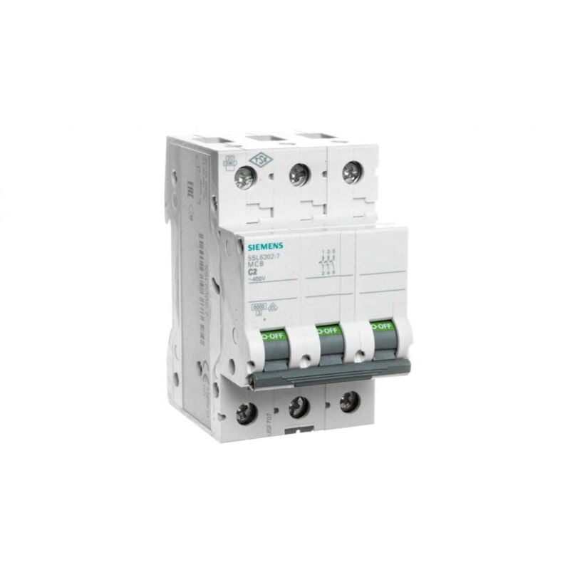 foto del prodotto interruttore automatico 3p c 2a 6ka ac 5sl6302-7