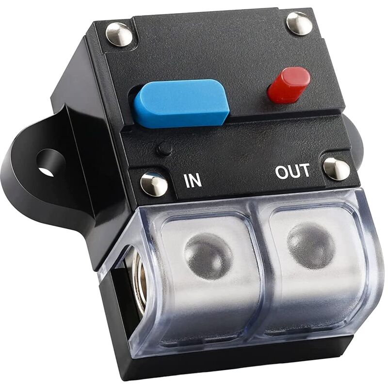 foto del prodotto interruttore automatico audio, 150 a, pulsante di ripristino del fusibile per auto ripristinabile, interruttore automatico, interruttore di