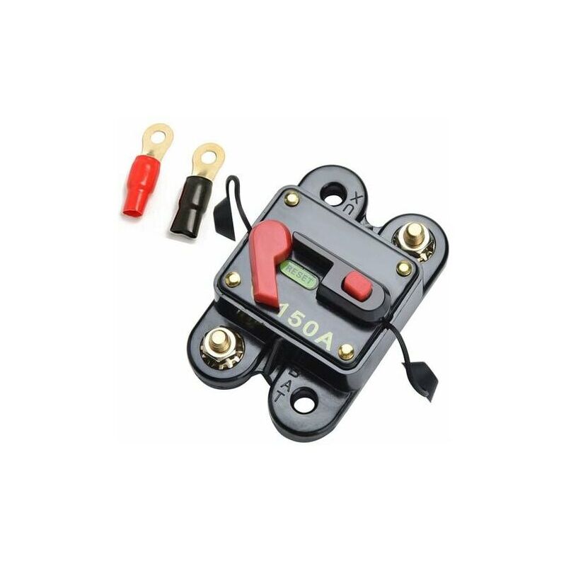 foto del prodotto interruttore automatico con fusibile, interruttore automatico, fusibile di ripristino, interruttore automatico per auto, barca, bici, stereo audio