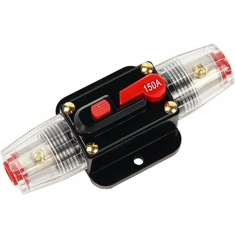 foto del prodotto interruttore automatico di sicurezza per auto ymyny 12v - 24v cc con interruttore di ripristino manuale e fusibile 50a 100a 150a 150a