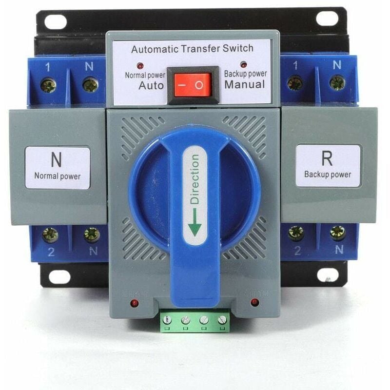 foto del prodotto interruttore automatico doppio interruttore 2p 63a 220v