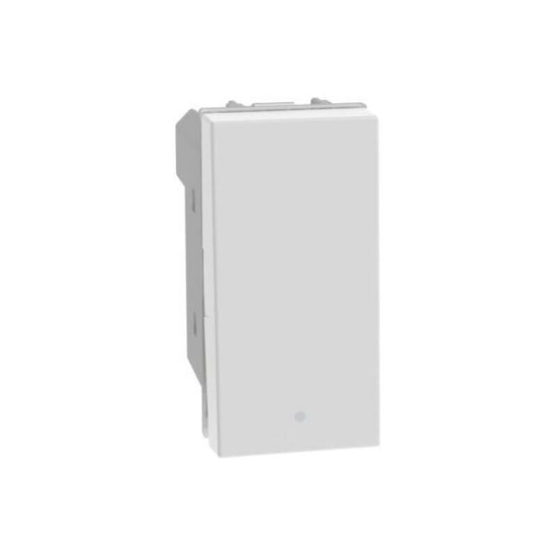 foto del prodotto interruttore basculante bticino matixgo 1p 10ax illuminabile bianco - jw4001