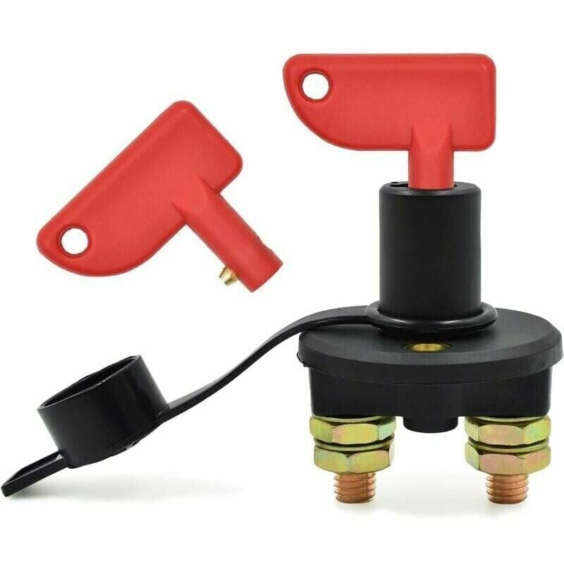 foto del prodotto interruttore batteria per auto, 12 24 v, 500 a max interruttore isolatore interruttore di emergenza automobilistico per auto, interruttore automatico