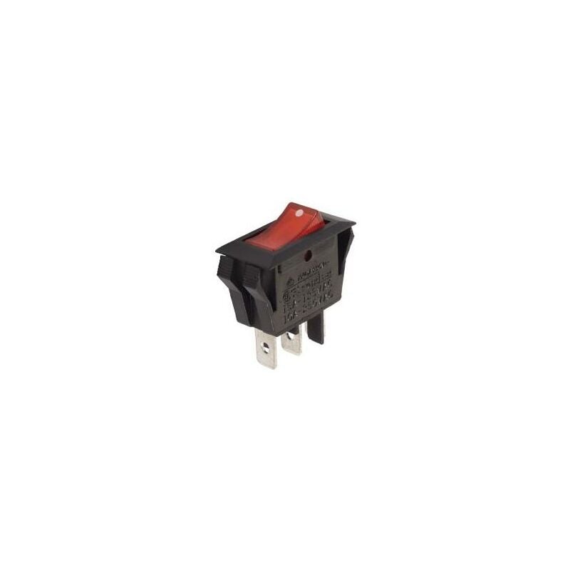 foto del prodotto interruttore bilanciere 10a 250v spst on off con luce neon ambra