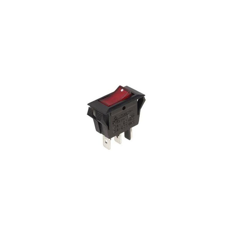 foto del prodotto interruttore bilanciere 10a 250v spst on off con luce neon rossa