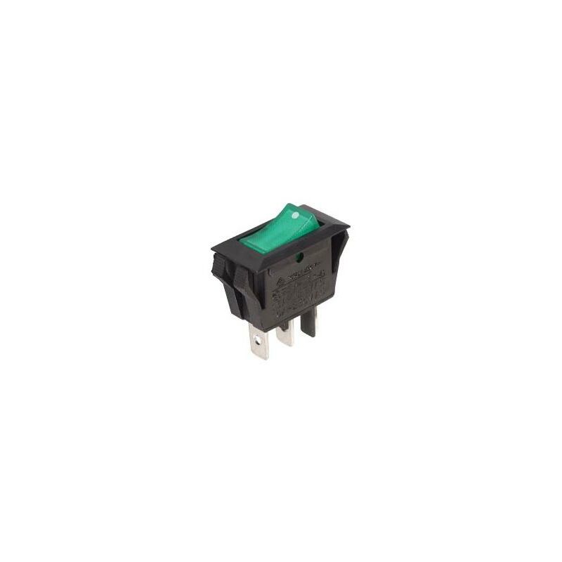 foto del prodotto interruttore bilanciere 10a 250v spst on off con luce neon verde