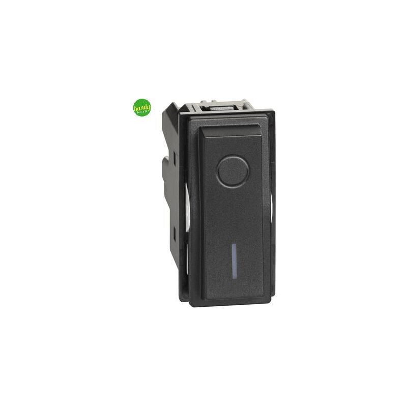 foto del prodotto interruttore bipolare bticino living now 2p 16 a 230 v nero
