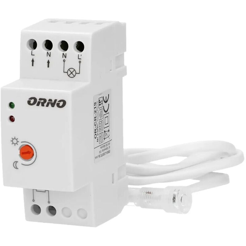 foto del prodotto interruttore crepuscolare ip65 barra din da quadro 230v 10 2300w