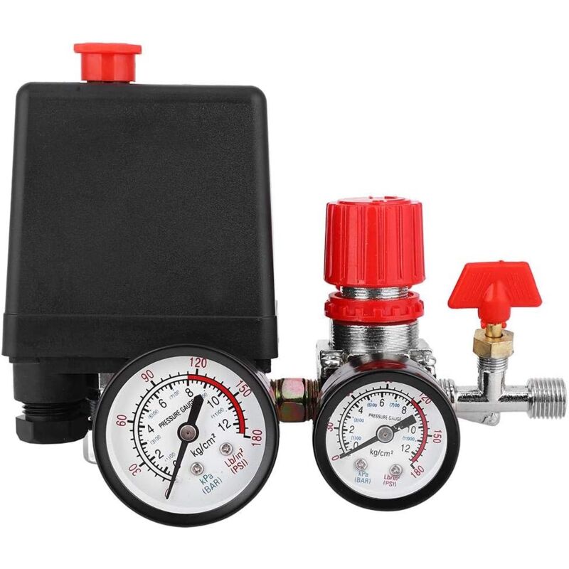 foto del prodotto interruttore della valvola di pressione del compressore d aria aiperq interruttore della valvola di pressione del compressore d aria con manometro