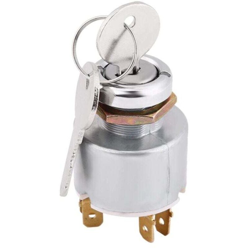 foto del prodotto interruttore di accensione, interruttore di avviamento motore universale da 12 v, interruttore di accensione on off a 3 posizioni con chiave