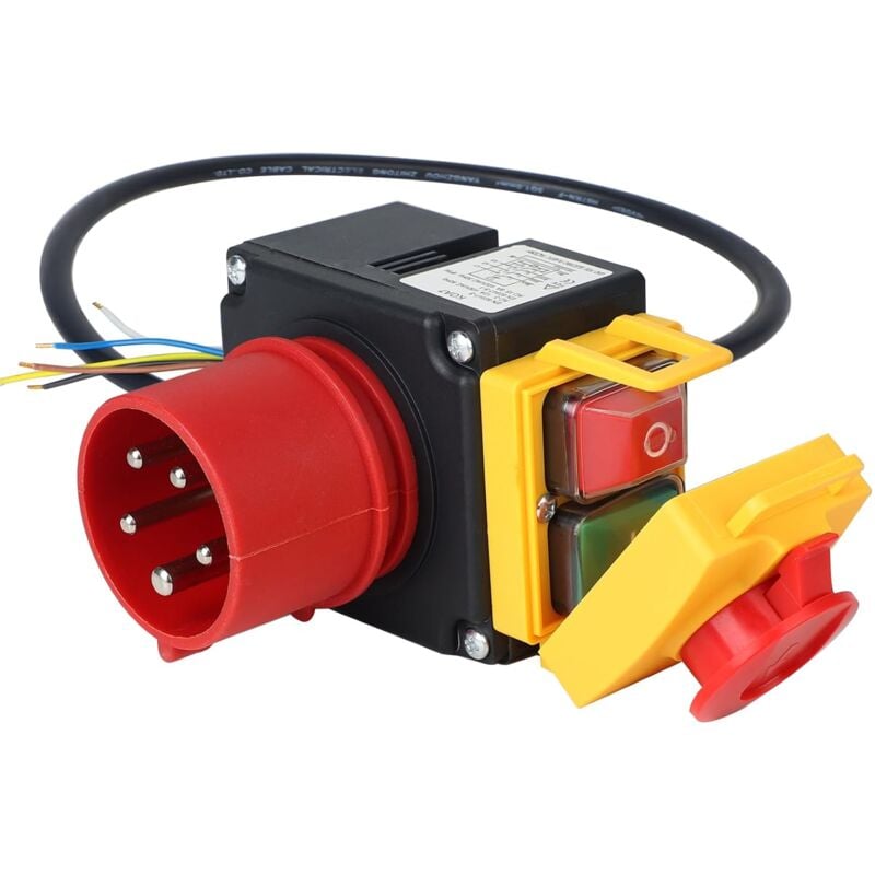 foto del prodotto interruttore di arresto di emergenza trifase 400 v applicabile con cavo da 80 cm interruttore di sicurezza interruttore di sicurezza
