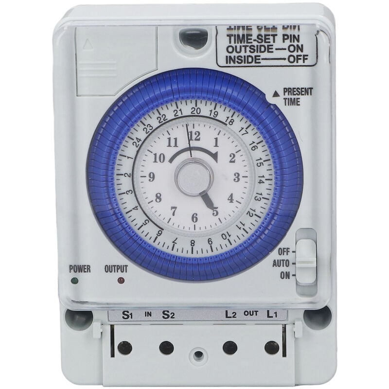 foto del prodotto interruttore di controllo del tempo meccanico orologio ignifugo tipo pc interruttore orario shell cucina 100 240 v ca