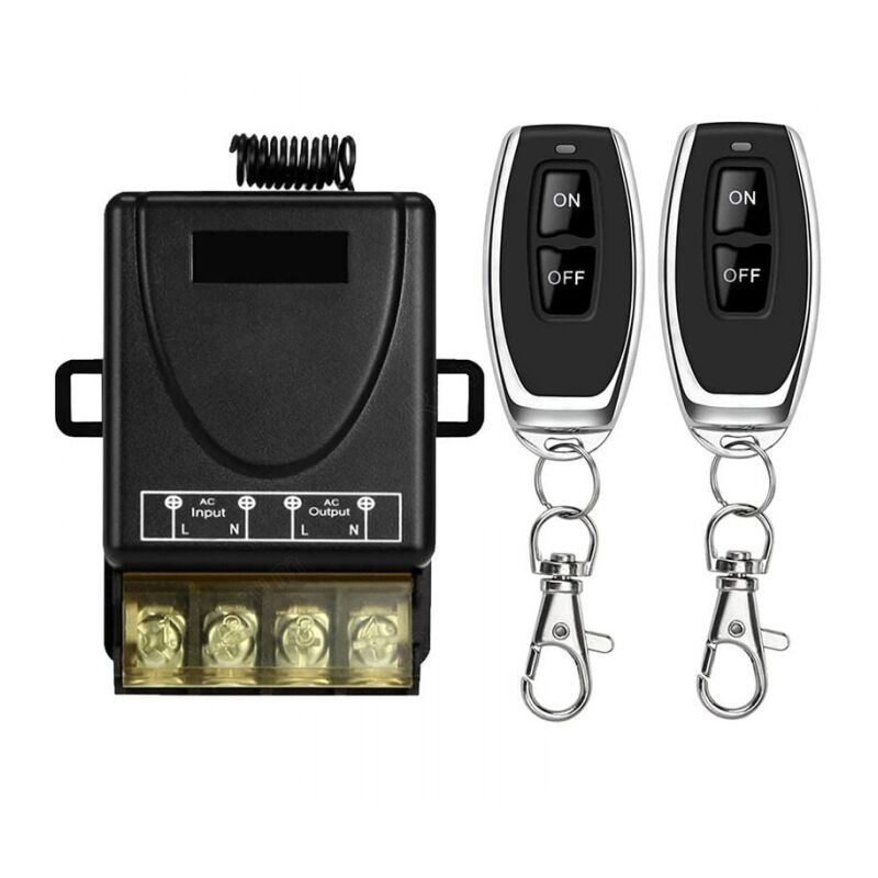 foto del prodotto interruttore di controllo remoto wireless ad alta potenza 433 mhz, ac 220 v 240 v 110 v 30 a rf per luce, pompa dell acqua, elettrodomestici,