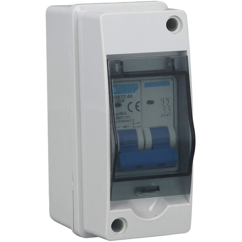 foto del prodotto interruttore di disconnessione jeffergarden 1000 v cc 20 a, quadro di distribuzione fotovoltaico impermeabile con scatola di distribuzione