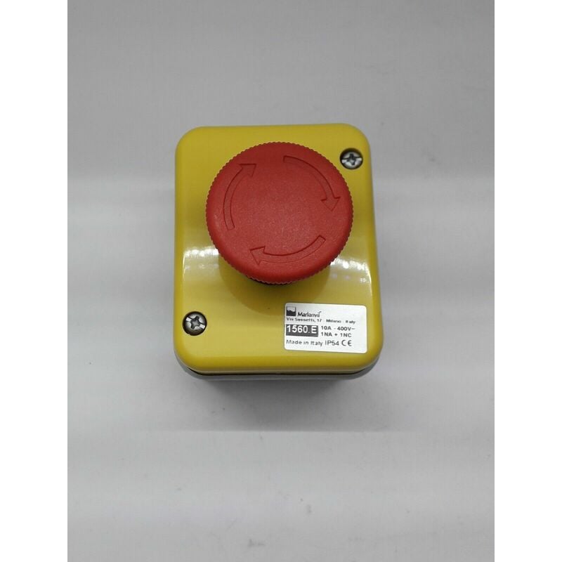 foto del prodotto interruttore di emergenza con ripristino reset 10a 1na 1nc 400v fungo rosso ip54