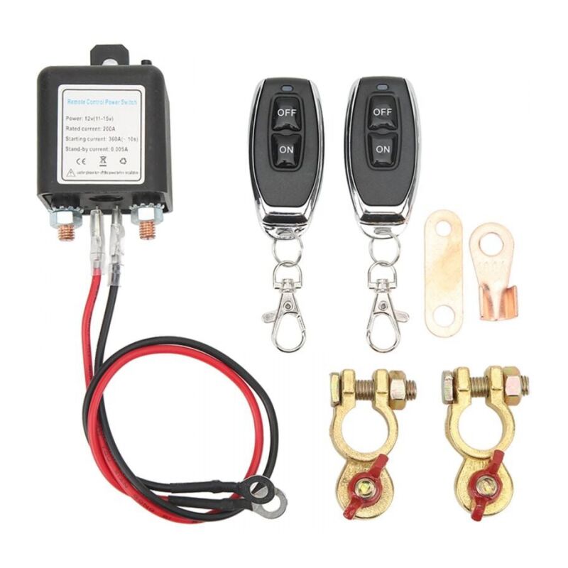 foto del prodotto interruttore di interruzione della batteria remoto dc12v, interruttore antifurto per auto impedisce lo scaricamento della batteria, adatto per